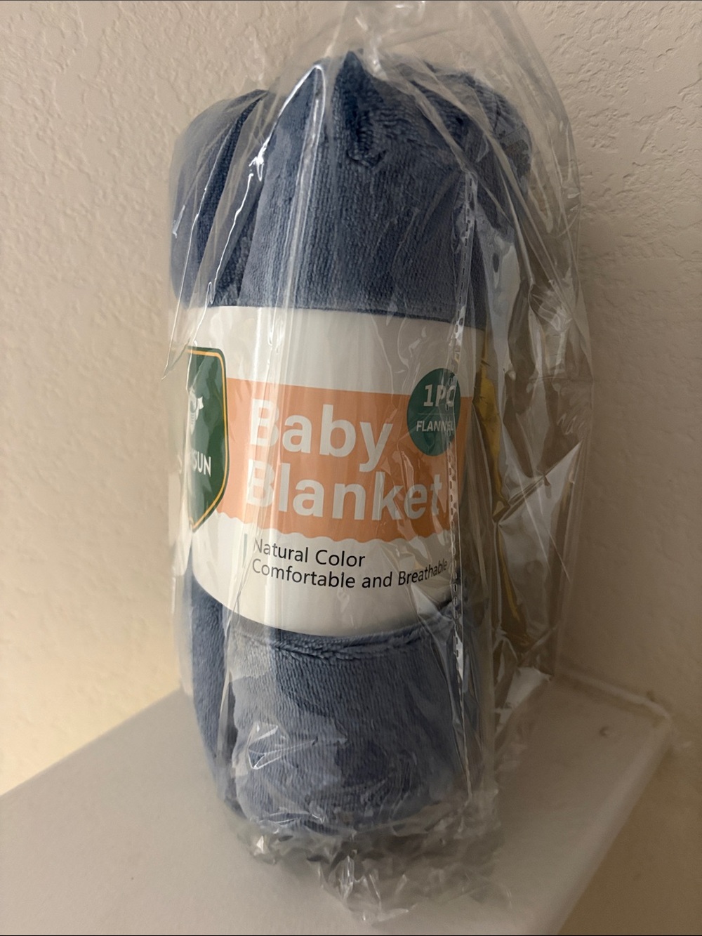 Blue Baby Blanket - Soft Flannel